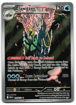 Clawitzer 141/132 - Mega Evolution Illustration Rare Pokemon TCG - NM Card - Image 1
