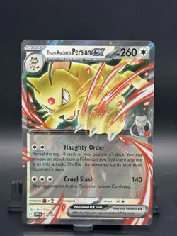 Team Rocket's Persian ex 218 Sv: Scarlet & Violet Promo Cards Holo - Image 1