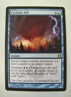 Cyclonic Rift - Return to Ravnica - Magic The Gathering MTG Rare NM - Image 1
