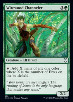 1 x Wirewood Channeler - Commander: Kaldheim - NM-Mint - MTG - Image 1
