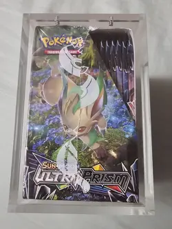 Pokemon Sun & Moon Ultra Prism Booster English Box W/ Acrylic Case Sealed - Image 5