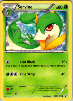 Servine RC2/RC25 Legendary Treasures Radiant Collection Pokemon Card - Image 1