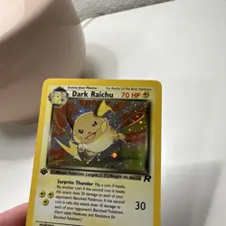 2000 POKEMON DARK RAICHU TEAM ROCKET 1ST EDITION HOLO SECRET RARE LP/NM - Image 4