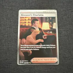 Pokemon Tcg Giovanni's Charisma 204/165 Sv: Scarlet & Violet 151 - Image 1
