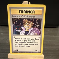 Pokemon Imposter Oak's Revenge Team Rocket 1st Edition (76/82) - Image 1