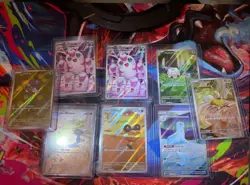 Pokemon illustration rare lot of 8 black bolt, phantasmal flames - Image 1