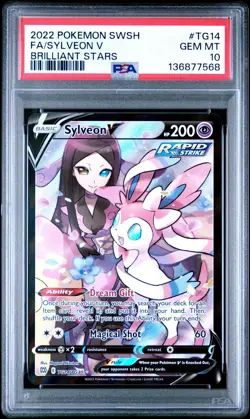 Pokemon TCG Sylveon V TG14/TG30 Brilliant Stars Trainer Gallery PSA 10 - Image 1