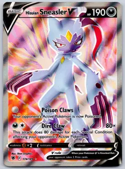 Hisuian Sneasler V (Full Art) 174/189 (NM) - Astral Radiance - Pokemon TCG - Image 1