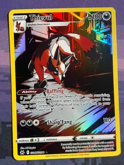 Thievul GG17/GG70 Pokemon Crown Zenith Galarian Gallery Trainer Gallery Rare NM1 - Image 1
