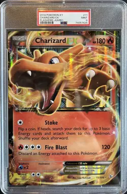 2014 Pokemon Flashfire Charizard EX Jumbo #11 - PSA 9 - Image 1