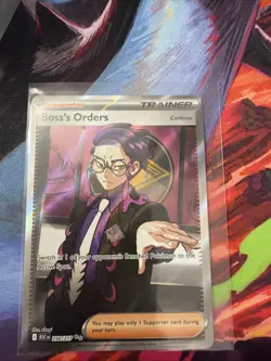Boss’s Orders 256/217 Ultra Rare Full Art Pokemon TCG Ascended Heroes NM - Image 1