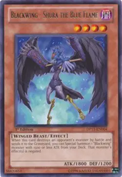 Blackwing - Shura the Blue Flame-Rare - 1st Edition - DP11-EN004 - Duelist Pa... - Image 1