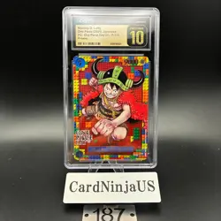 CGC PRISTINE 10 Luffy P-110 ONE PIECE Premium Card Collection ONE PIECE DAY 25 - Image 1