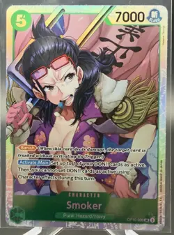 Smoker OP10-030 SR One Piece TCG Royal Blood English - Image 1