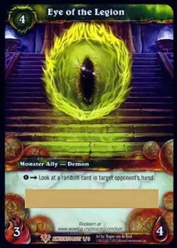 Eye of the Legion Loot Card World of Warcraft Kilrogg Companion Eyeball Pet WoW - Image 2