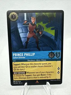 Prince Phillip Gallant Defender 152/204 Cold Foil Disney Lorcana Ursula’s Return - Image 1