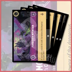 Disney Lorcana TCG: FORBIDDEN MOUNTAIN - MALEFICENT'S CASTLE x4 Inklands - Image 1