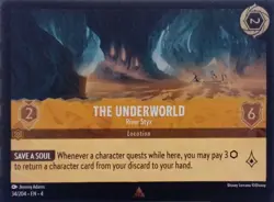 34/204 THE UNDERWORLD RIVER STYX URSULAS RETURN FOIL RARE DISNEY LORCANA CARD - Image 1