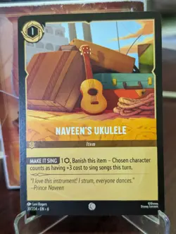 Naveen's Ukulele 31/204 Common Azurite Sea Lorcana Disney English Non Foil - Image 1