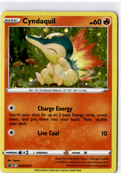 Cyndaquil - (Cosmo Holo) Promo Holo SWSH: Sword & Shield Promo Cards SWSH221 NM - Image 1