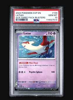 LATIAS PSA 10 2024 POKEMON SVP BLACK STAR PROMO CARD #139 - Image 1