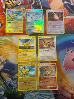 Vintage Pokemon Card Lot Holo Stamped Glaceon Eevee Pikachu - Image 1