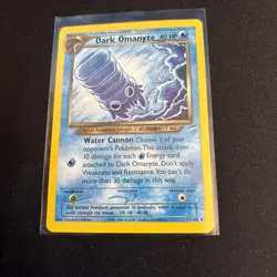 Dark Omanyte 37/105 Neo Destiny Rare Vintage Pokemon Card Omanite Omanyt - Image 1