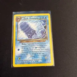 Dark Omanyte 37/105 Neo Destiny Rare Vintage Pokemon Card Omanite Omanyt - Image 3