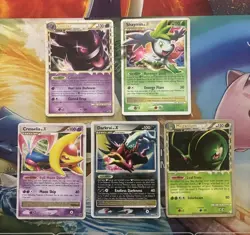 Vintage Pokemon Card Lot Holo Gengar Shaymin Darkrai - Image 1