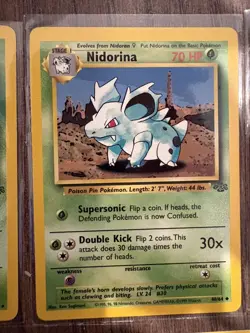 Pokemon TCG Jungle Collection Collector Cards (5 cards) in soft plastic covering - Image 3