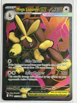 Mega Lopunny ex - Ultra Rare ME02: Phantasmal Flames 115/094 LP-NM Pokemon Card - Image 1