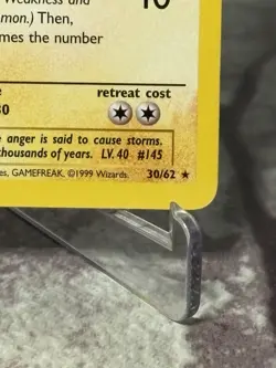 Zapdos 30/62 Rare Non-Holo Fossil Pokemon card - EX - NM - Image 4