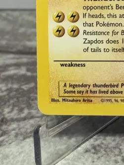 Zapdos 30/62 Rare Non-Holo Fossil Pokemon card - EX - NM - Image 5