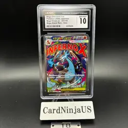 CGC GEM MINT 10 MEGA Charizard X ex MA 223/193 MEGA Dream ex M2a Pokemon Card 18 - Image 1