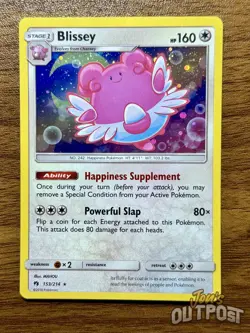 Pokemon Card Blissey 153/214 Lost Thunder Cosmos Holo Promo - US Seller - Image 1