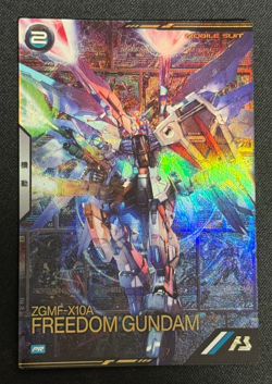 Gundam ARSENAL BASE Card PR-218(PR) Freedom Gundam BANDAI Holo Rare JAPAN - Image 1