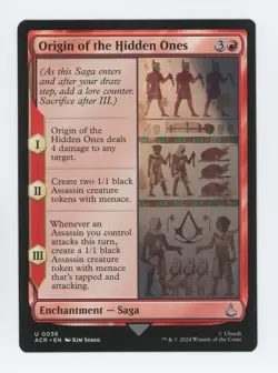 Origin of the Hidden Ones - 0036 - Assassin's Creed - MTG - Image 1
