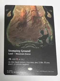 MTG Edge of Eternities Stomping Ground 283 Borderless Magic The Gathering - Image 1
