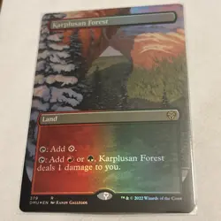 Karplusan Forest (Borderless) Dominaria United Foil - Image 1