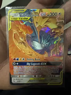 Pokemon TCG Moltres Zapdos Articuno GX Ultra Rare Card 44/68 -Hidden Fates - Image 1
