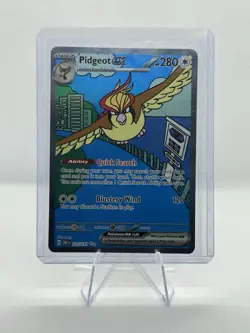 Pokemon Pidgeot Ex 225/197 SV03: Obsidian Flames Full Art Holo - Image 1