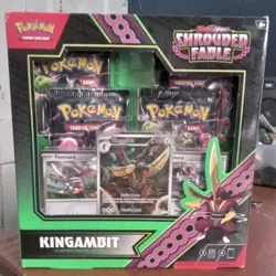 Pokemon- TCG- Shrouded Fable- Kingambit collection + Mimikyu- Ex Box- 8 packs - Image 1