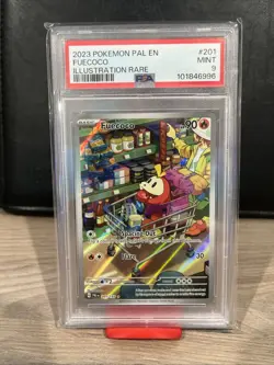 Pokemon TCG Fuecoco Paldea Evolved 201/193 Illustration Rare PSA 9 - Image 1