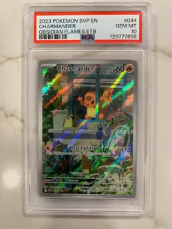 2023 POKEMON SVP EN-SV BLACK STAR PROMO #044 CHARMANDER PSA 10 - Image 1