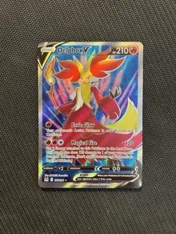 Pokemon TCG Delphox V 173/196! NM Condition! See Description! - Image 1