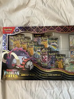 Paldean Fates Great Tusk ex & Iron Treads ex Premium Collection - Image 2