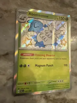 Abomasnow 101/091 - NM - Pokemon Paldean Fates - Shiny Rare - Image 2