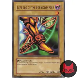 Yugioh Left Leg of the Forbidden One DB1-EN136 Common NM - Image 1