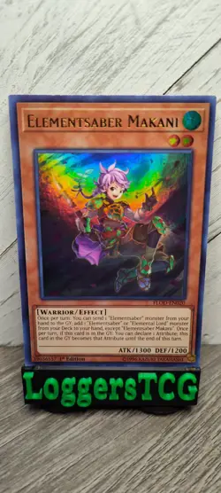 Yu-Gi-Oh! Elementsaber Makani / FLOD EN020 1st Edition LP - Image 1