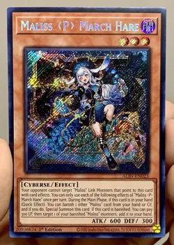 Yugioh 1xCopy Maliss P March Hare ALIN-EN023 Secret Rare 1st Ed NM w/Tracking - Image 1